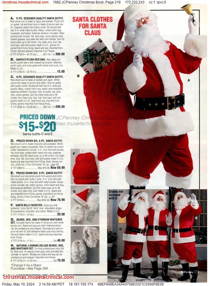 1992 JCPenney Christmas Book, Page 319