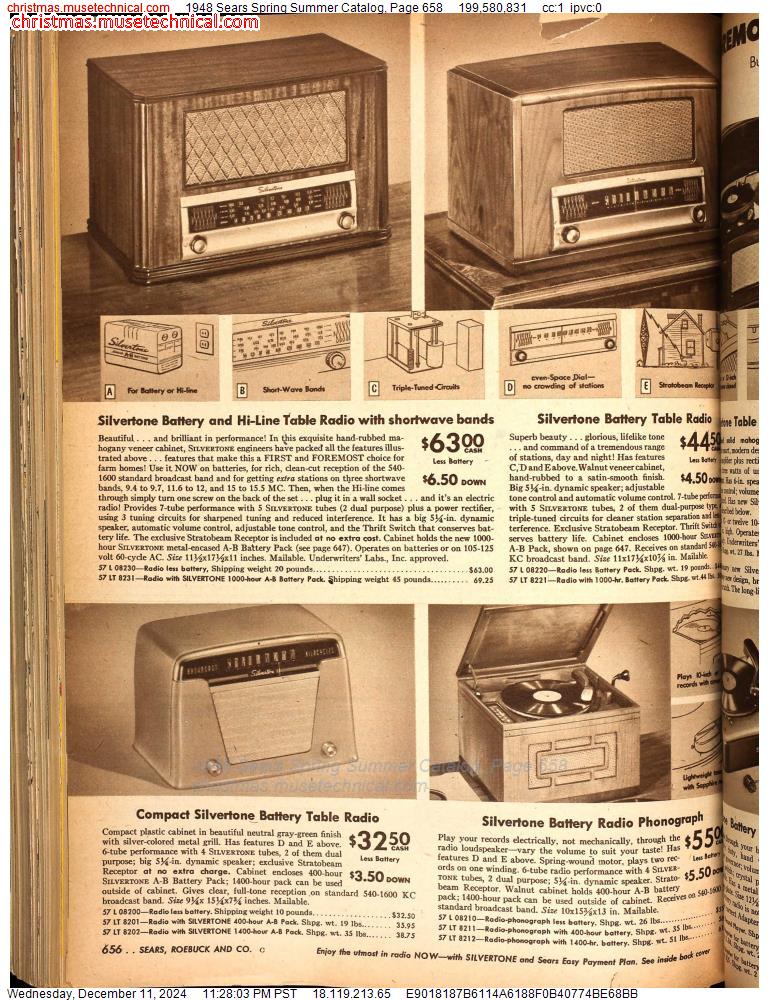 1948 Sears Spring Summer Catalog, Page 658