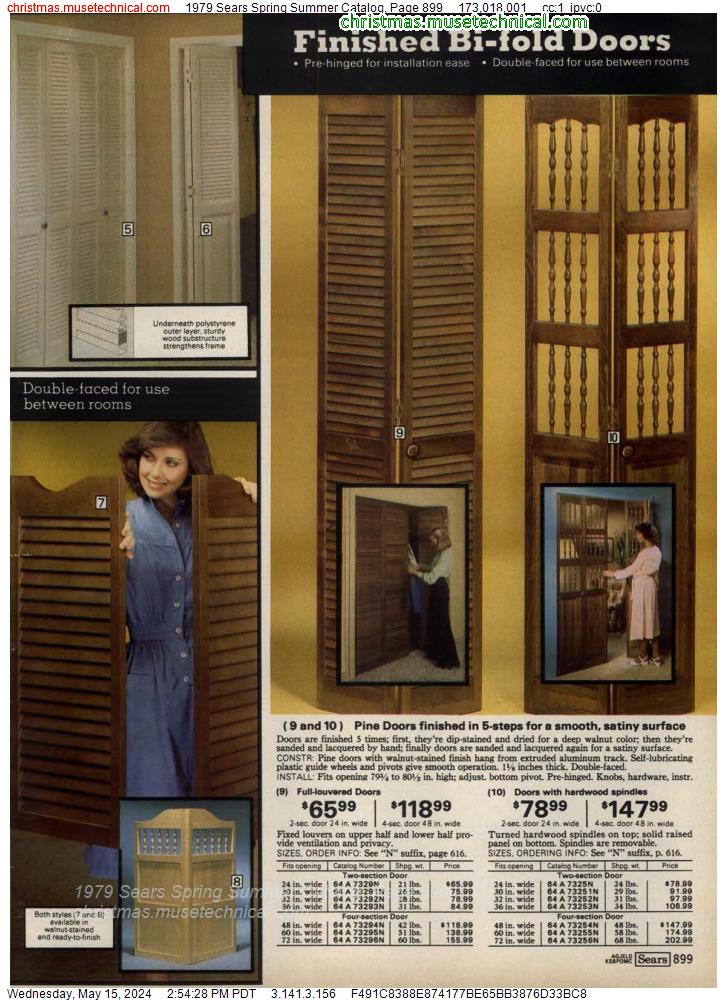 1979 Sears Spring Summer Catalog, Page 899