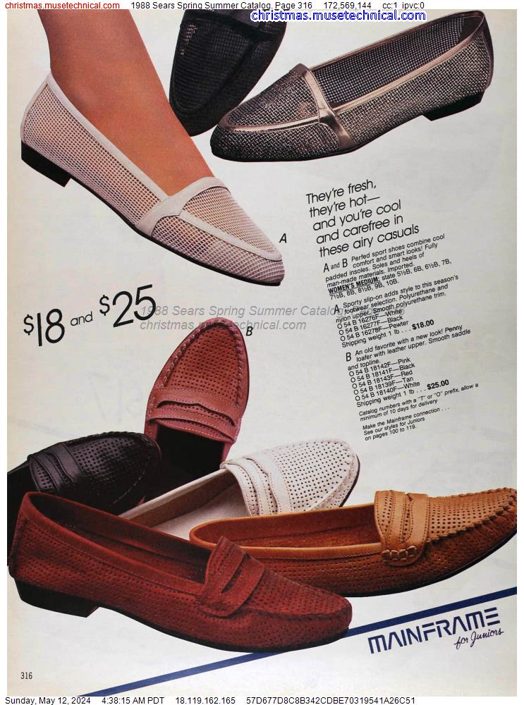 1988 Sears Spring Summer Catalog, Page 316