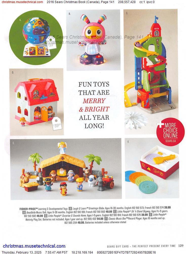 2016 Sears Christmas Book (Canada), Page 141