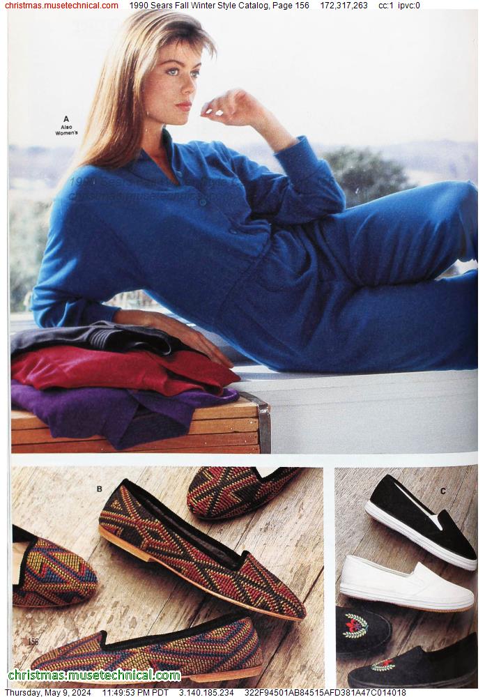 1990 Sears Fall Winter Style Catalog, Page 156