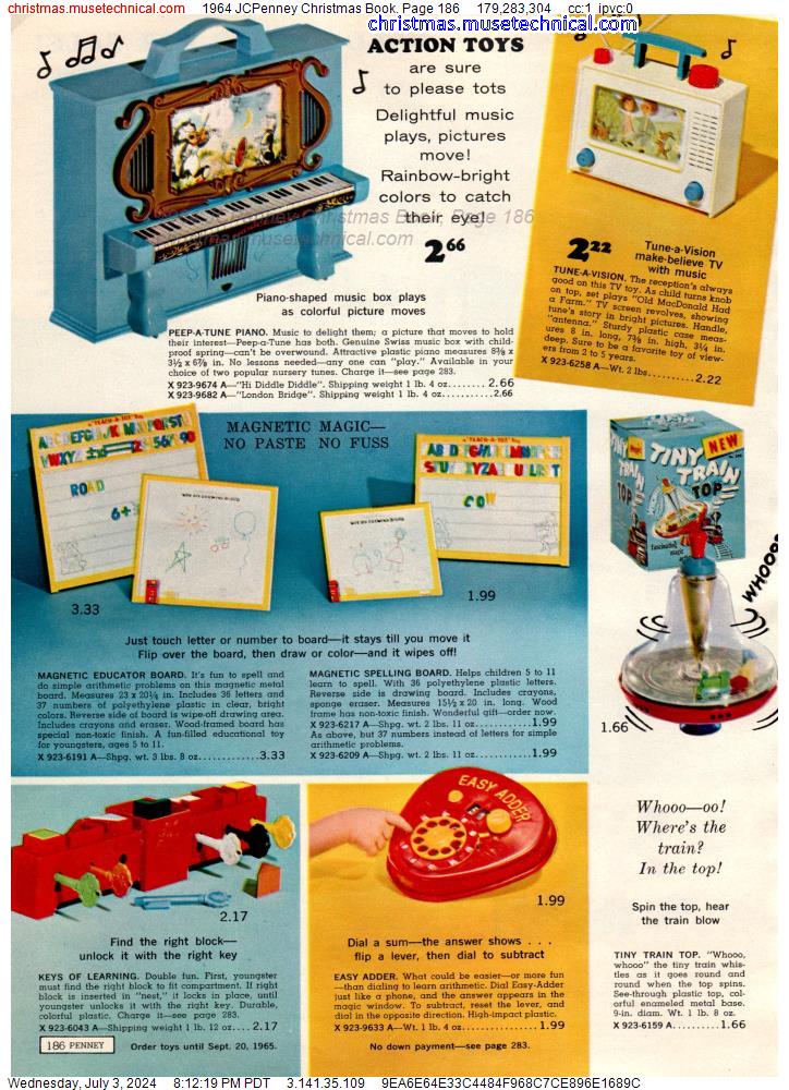 1964 JCPenney Christmas Book, Page 186