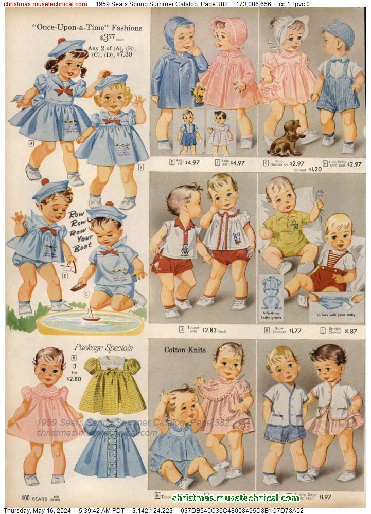 1959 Sears Spring Summer Catalog, Page 382