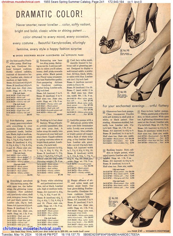 1955 Sears Spring Summer Catalog, Page 241