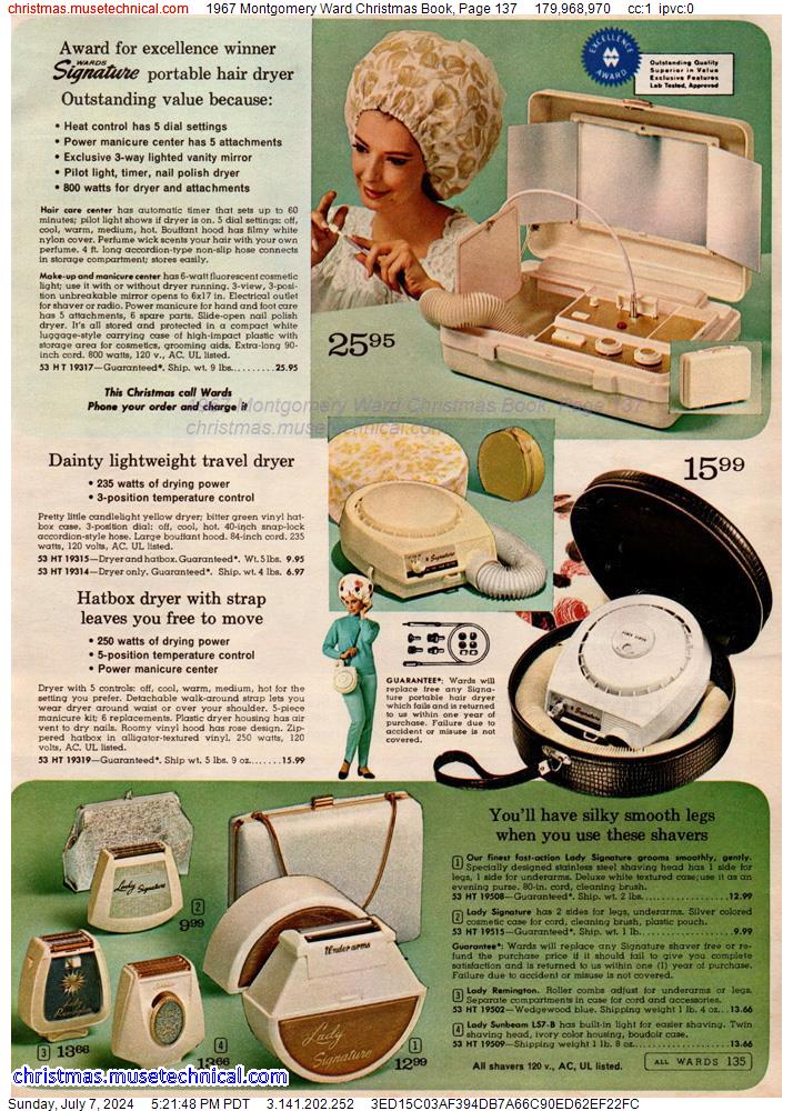 1967 Montgomery Ward Christmas Book, Page 137