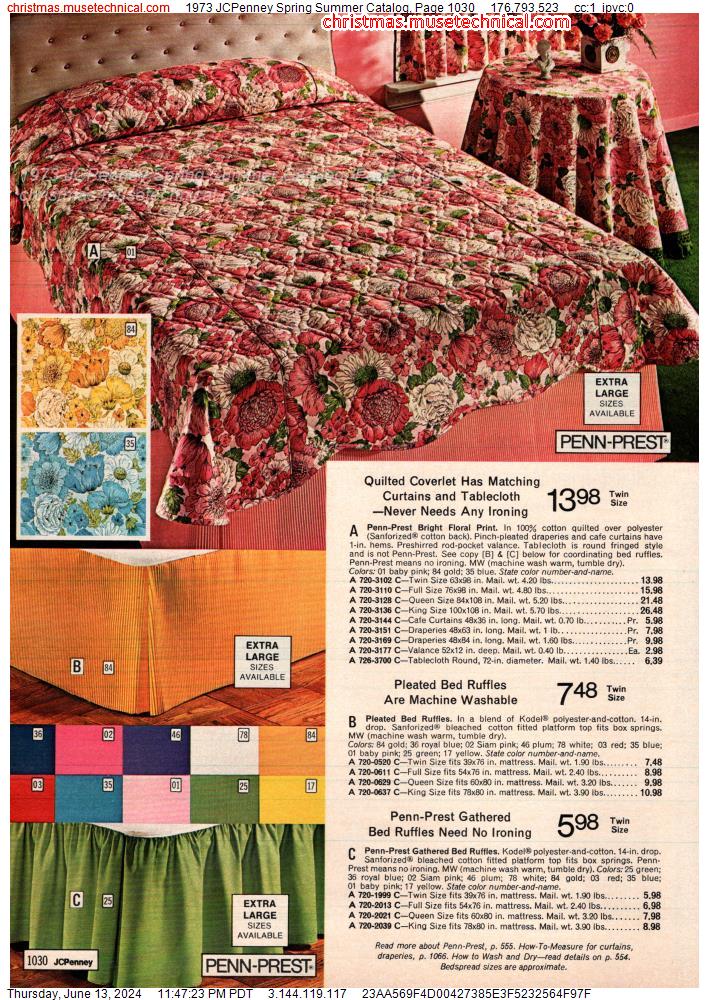1973 JCPenney Spring Summer Catalog, Page 1030