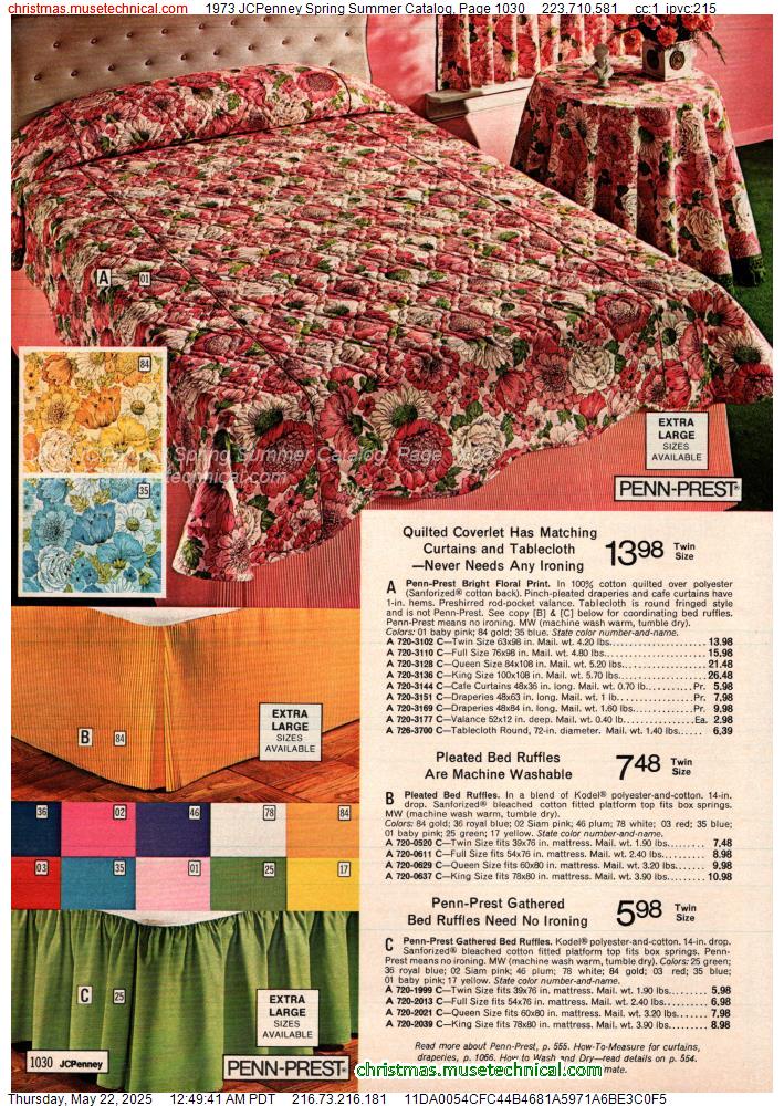 1973 JCPenney Spring Summer Catalog, Page 1030