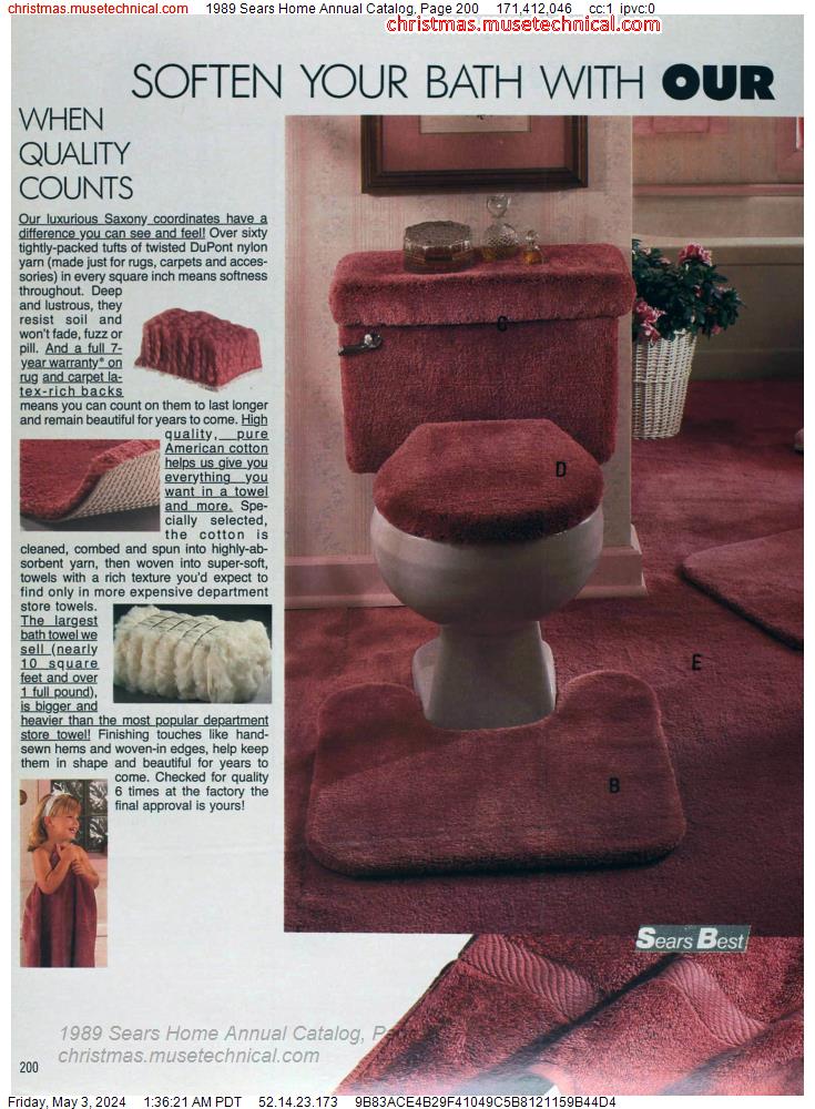 1989 Sears Home Annual Catalog, Page 200