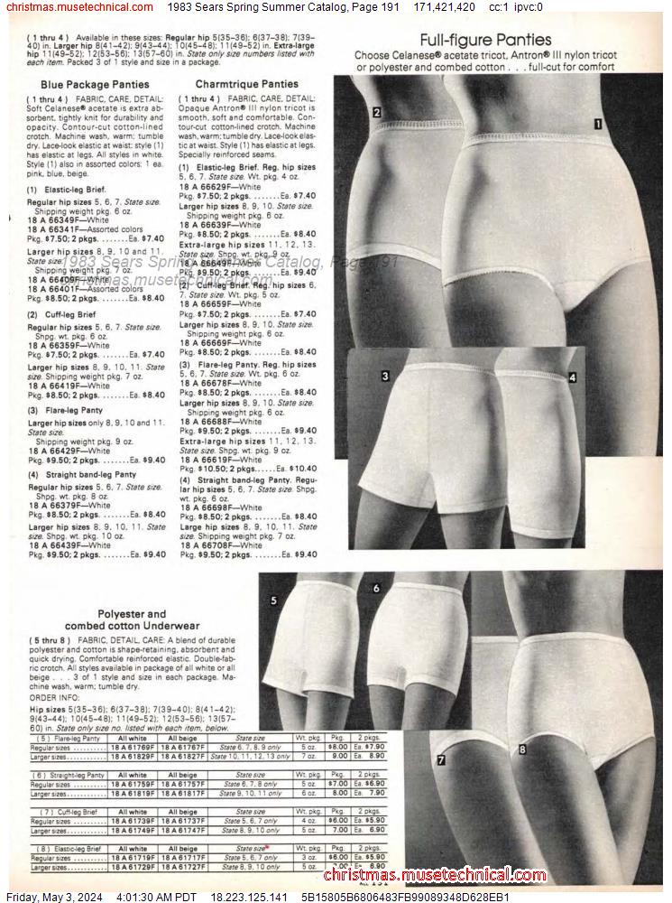 1983 Sears Spring Summer Catalog, Page 191