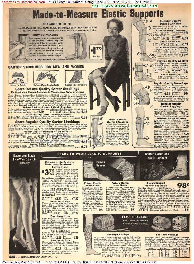 1941 Sears Fall Winter Catalog, Page 669