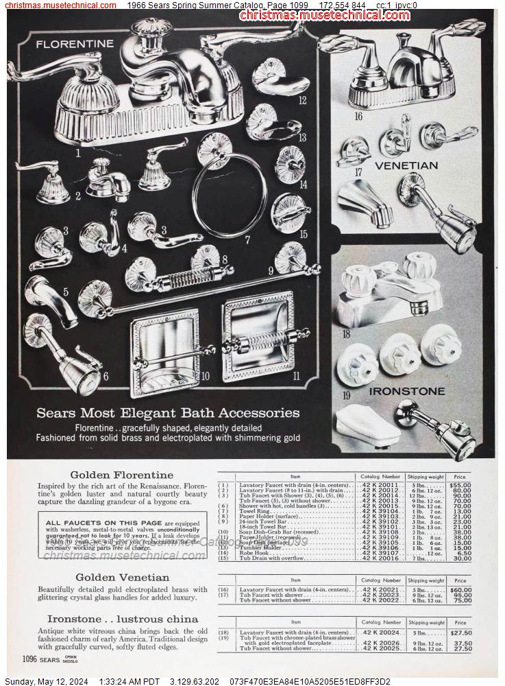 1966 Sears Spring Summer Catalog, Page 1099