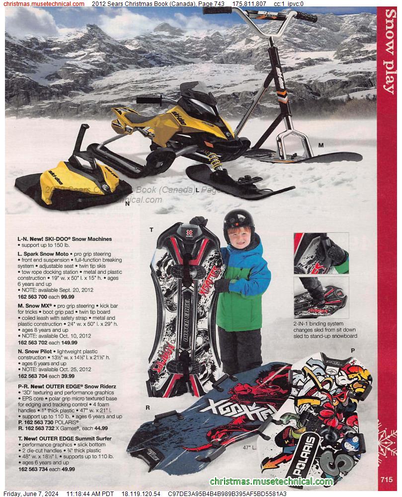 2012 Sears Christmas Book (Canada), Page 743