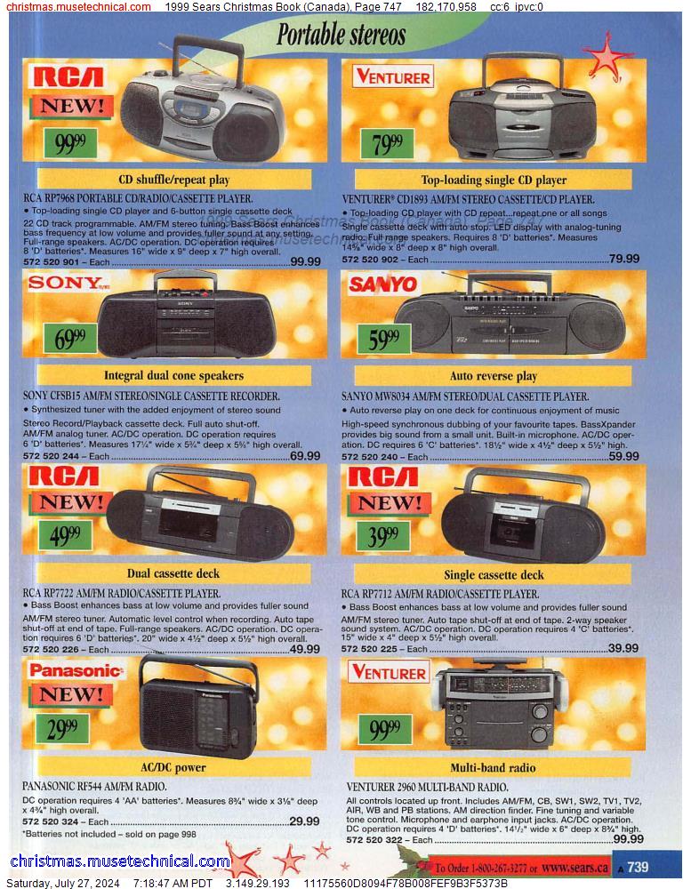 1999 Sears Christmas Book (Canada), Page 747
