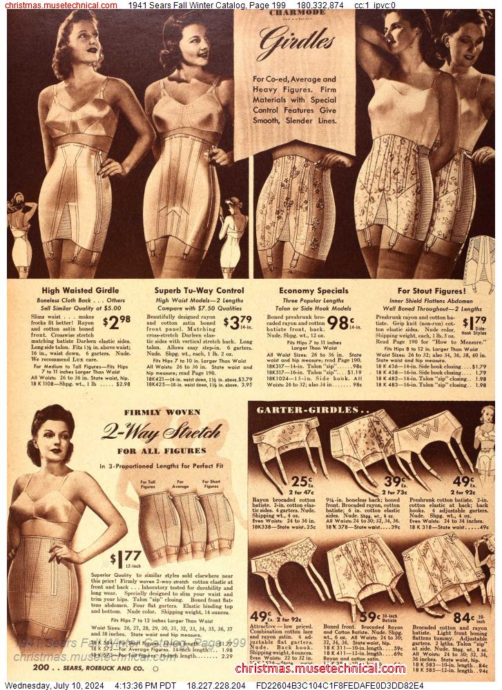 1941 Sears Fall Winter Catalog, Page 199