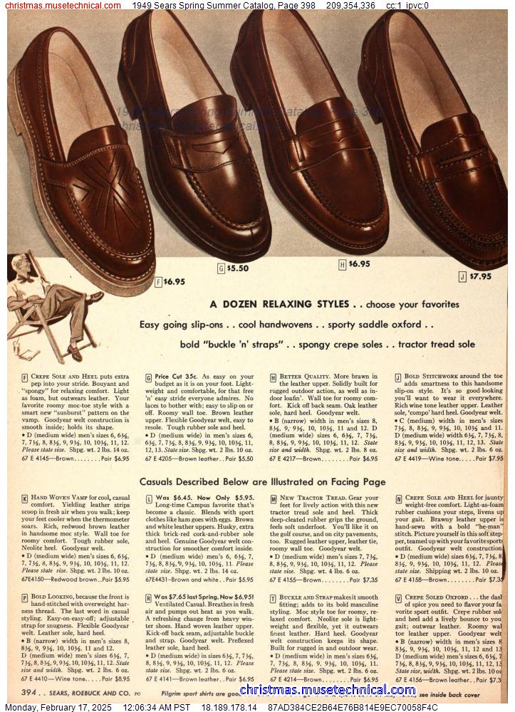 1949 Sears Spring Summer Catalog, Page 398