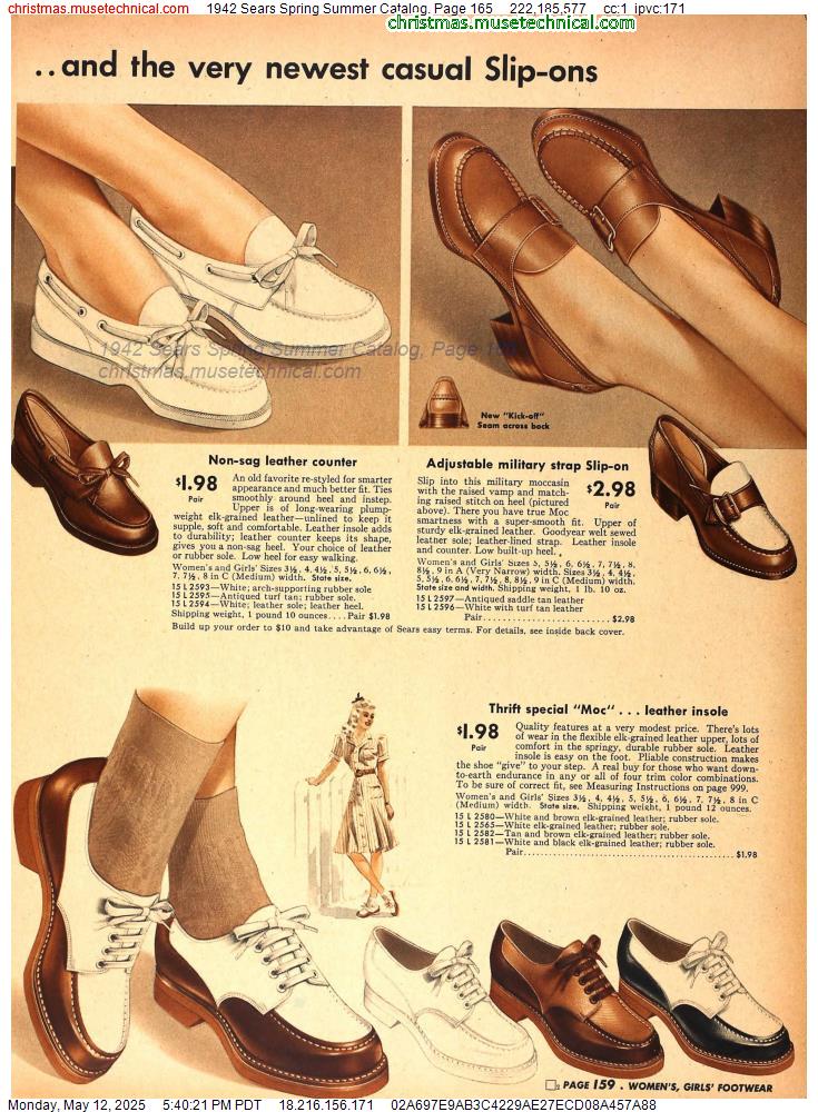 1942 Sears Spring Summer Catalog, Page 165