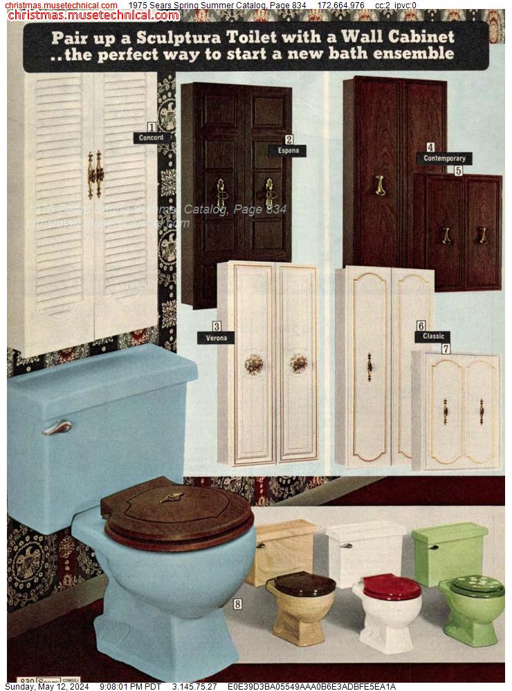 1975 Sears Spring Summer Catalog, Page 834