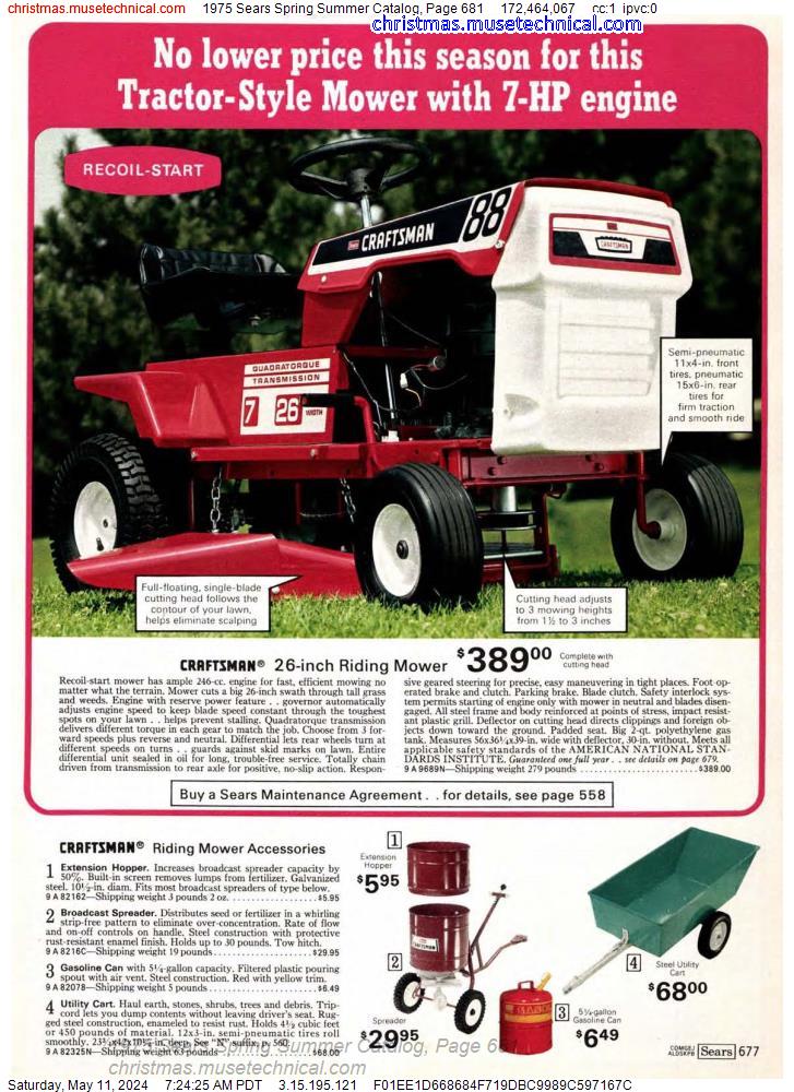 1975 Sears Spring Summer Catalog, Page 681
