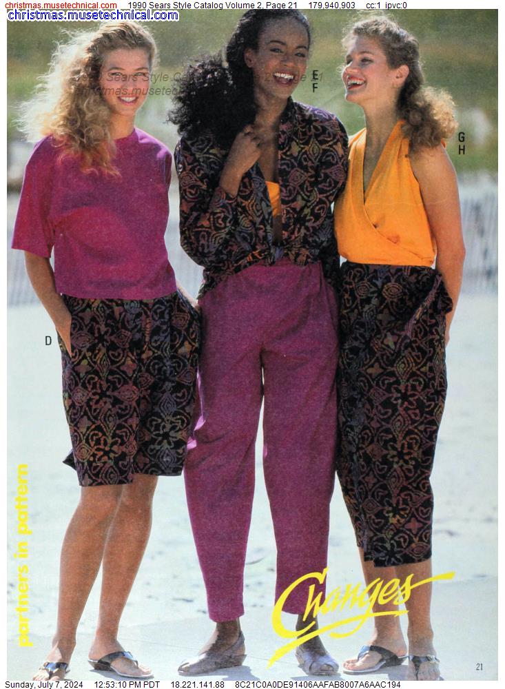 1990 Sears Style Catalog Volume 2, Page 21 - Catalogs & Wishbooks