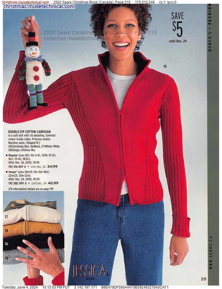 2003 Sears Christmas Book (Canada), Page 215