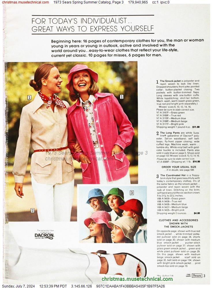 1973 Sears Spring Summer Catalog, Page 3