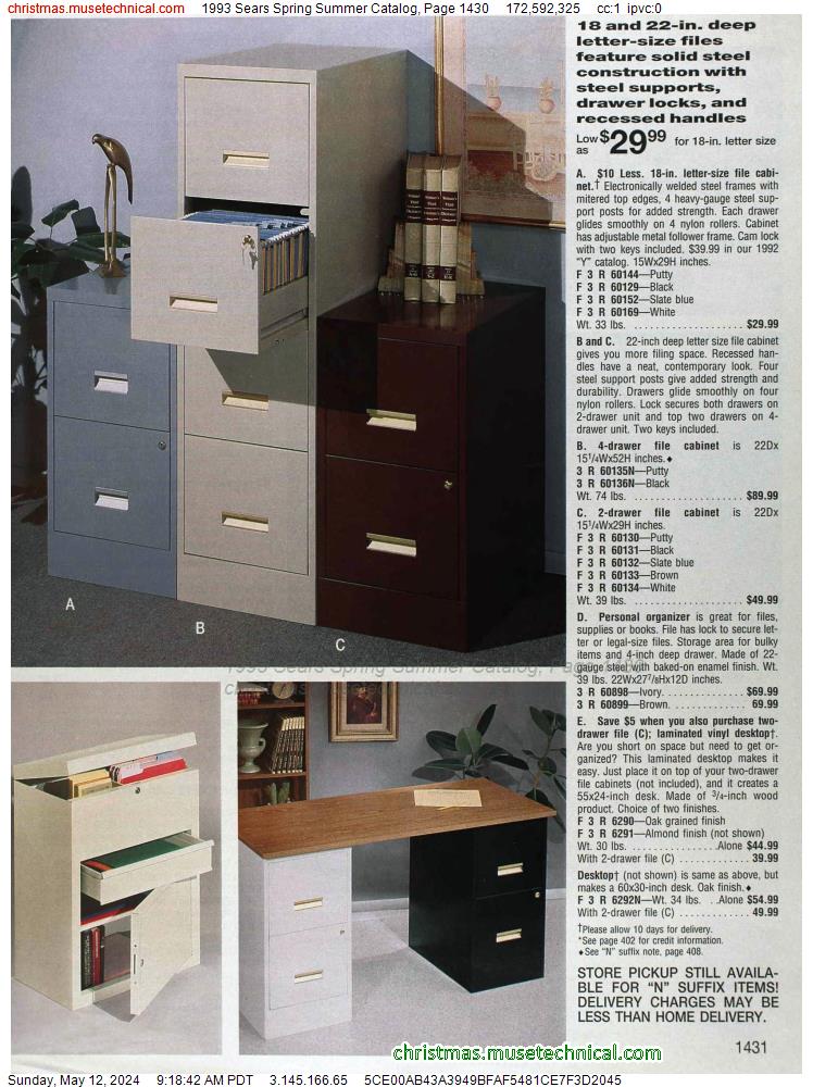 1993 Sears Spring Summer Catalog, Page 1430
