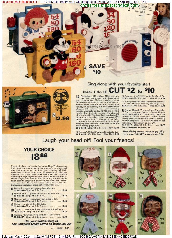 1978 Montgomery Ward Christmas Book, Page 239
