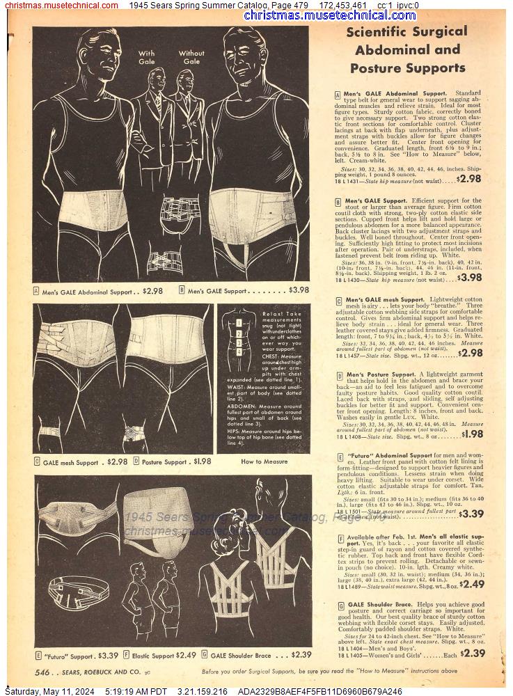 1945 Sears Spring Summer Catalog, Page 479
