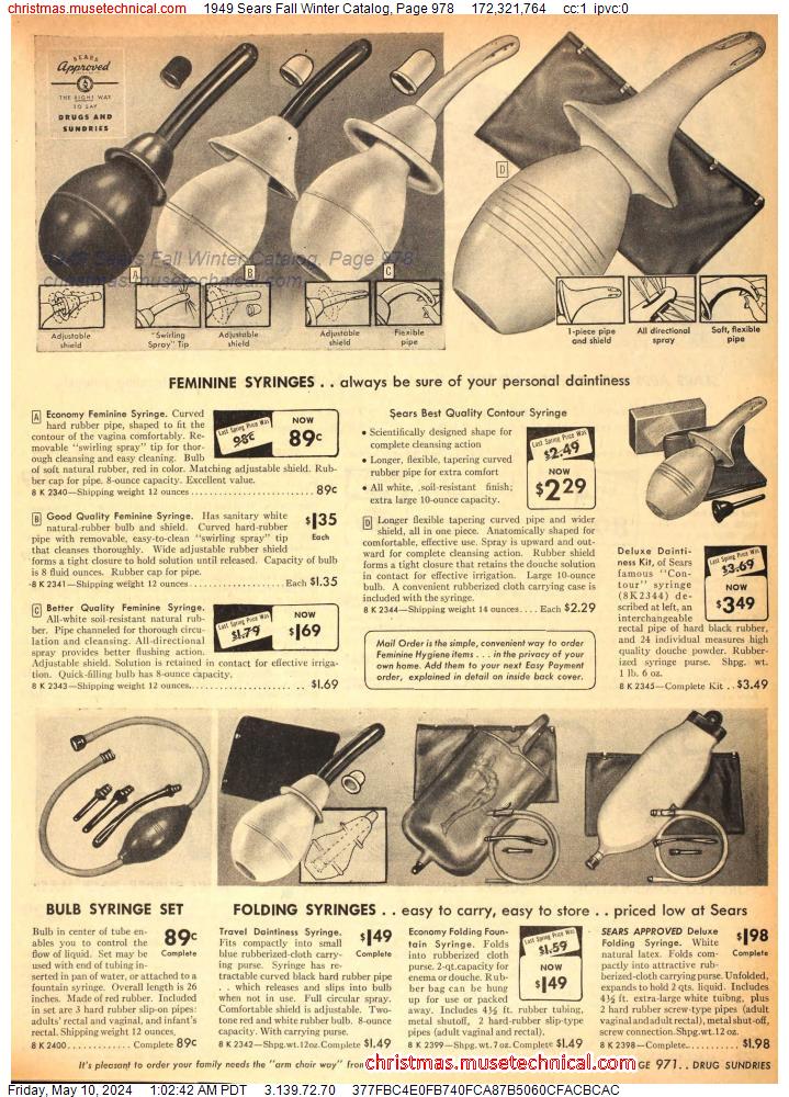 1949 Sears Fall Winter Catalog, Page 978