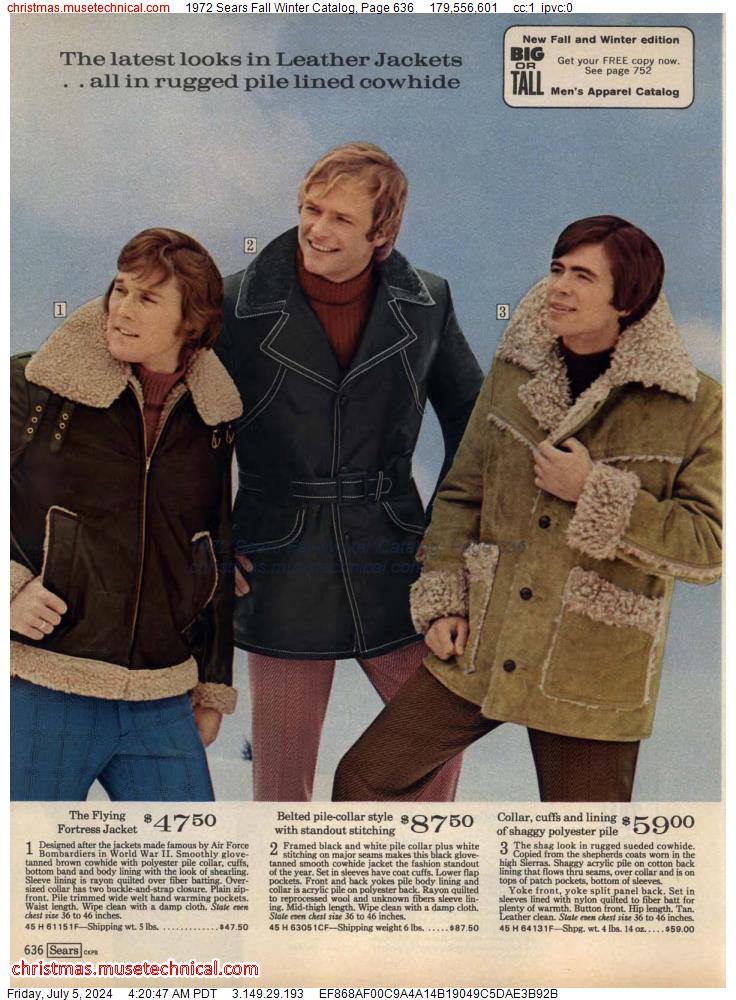1972 Sears Fall Winter Catalog, Page 636
