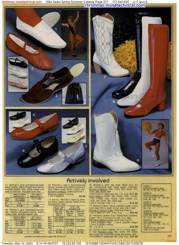 1984 Sears Spring Summer Catalog, Page 377