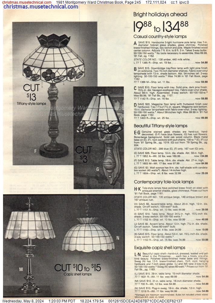 1981 Montgomery Ward Christmas Book, Page 245