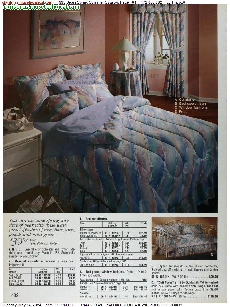 1993 Sears Spring Summer Catalog, Page 481