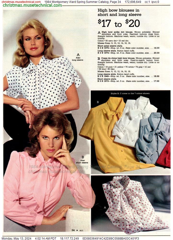 1984 Montgomery Ward Spring Summer Catalog, Page 34