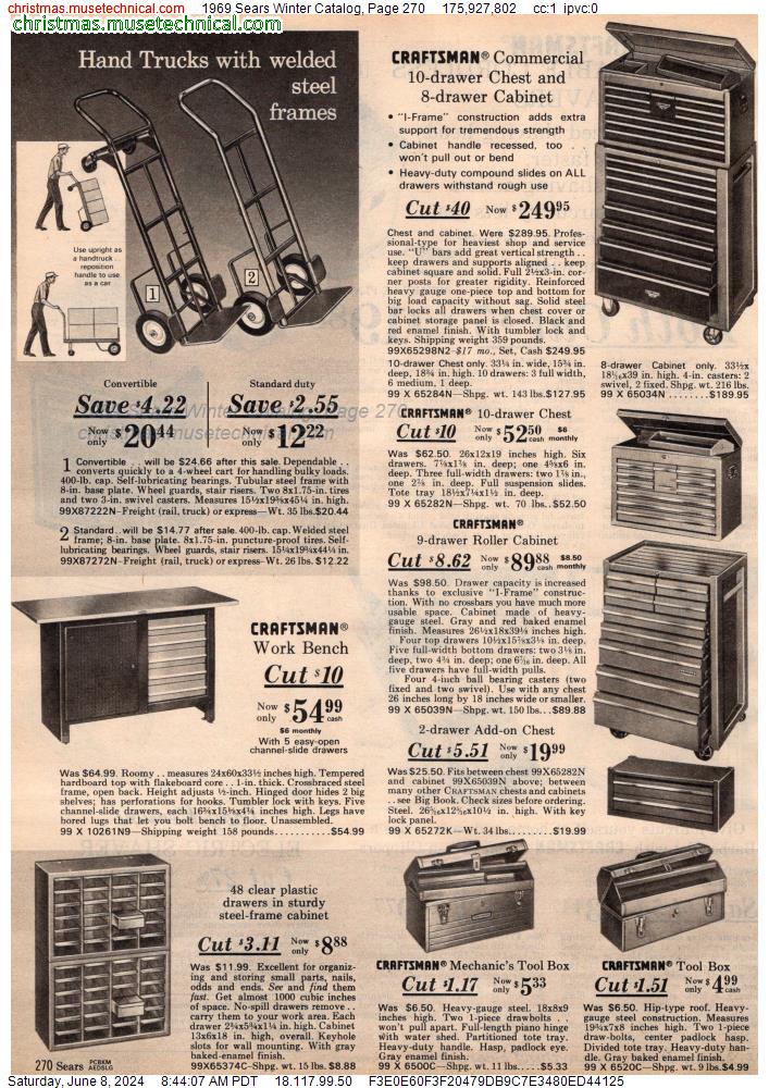 1969 Sears Winter Catalog, Page 270