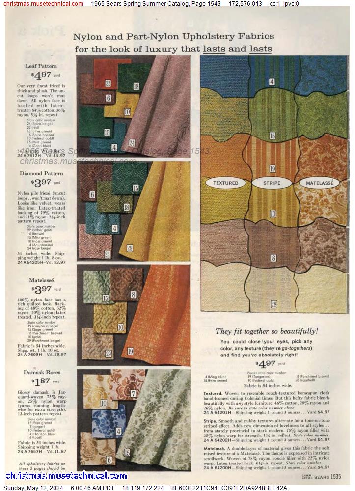 1965 Sears Spring Summer Catalog, Page 1543