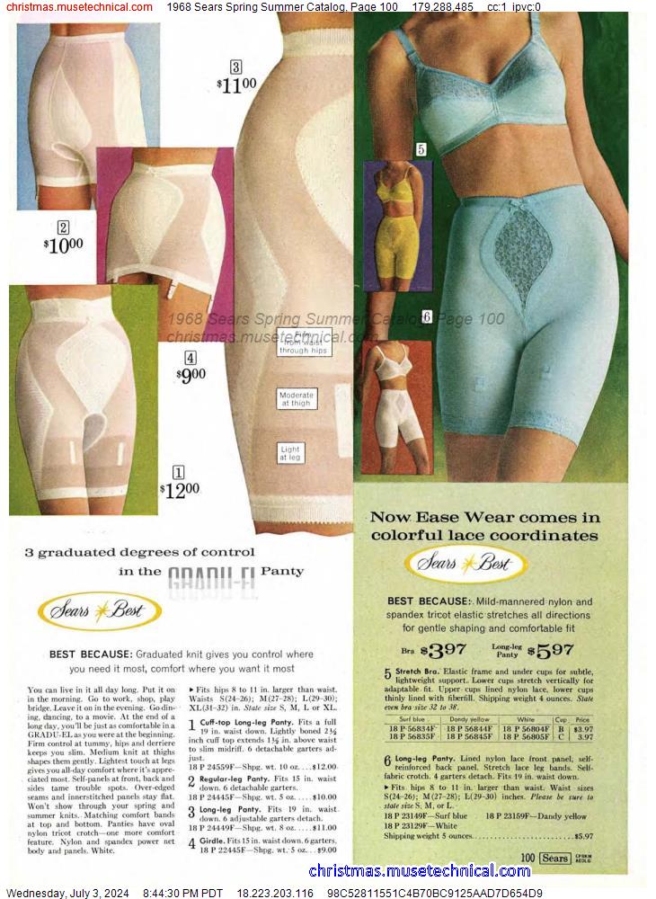 1968 Sears Spring Summer Catalog, Page 100