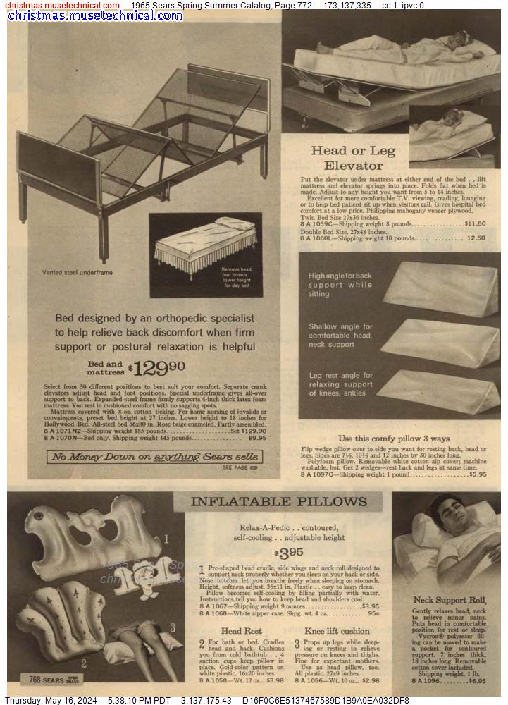 1965 Sears Spring Summer Catalog, Page 772