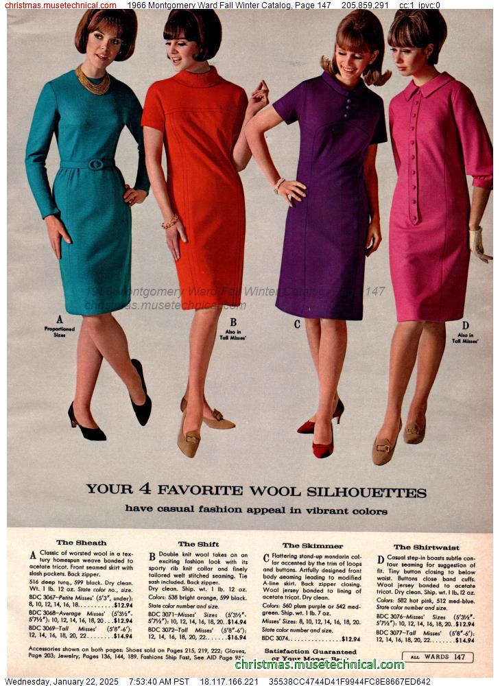 1966 Montgomery Ward Fall Winter Catalog, Page 147