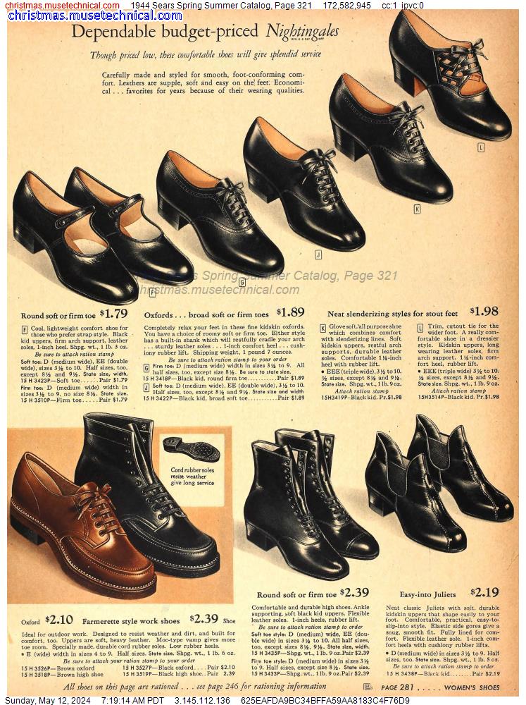 1944 Sears Spring Summer Catalog, Page 321