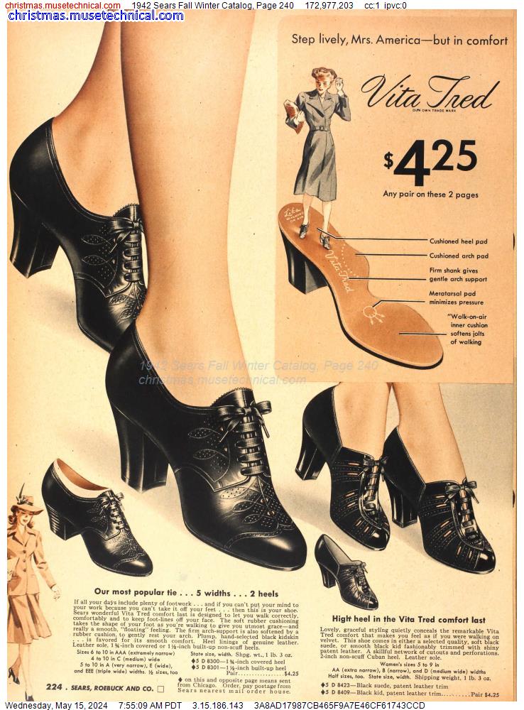 1942 Sears Fall Winter Catalog, Page 240