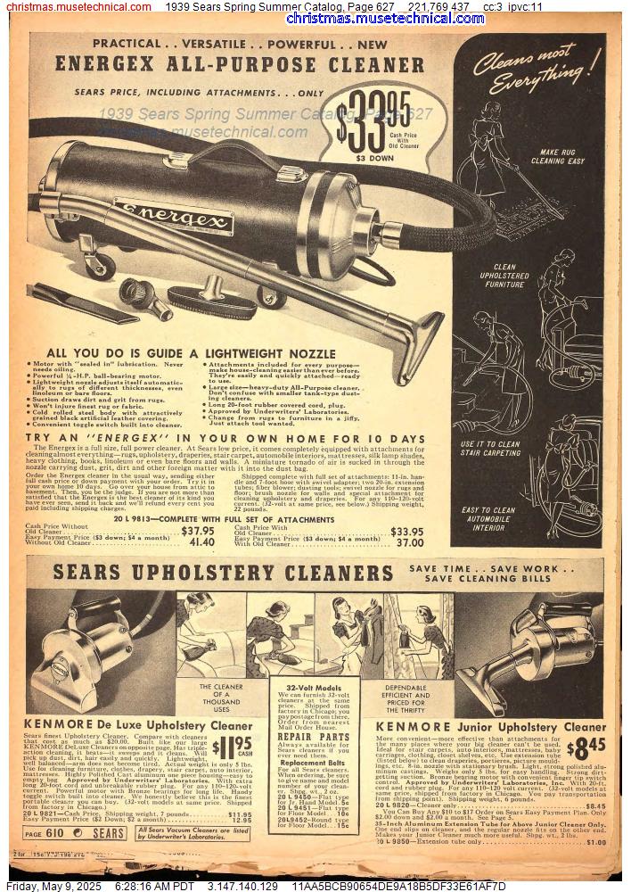 1939 Sears Spring Summer Catalog, Page 627