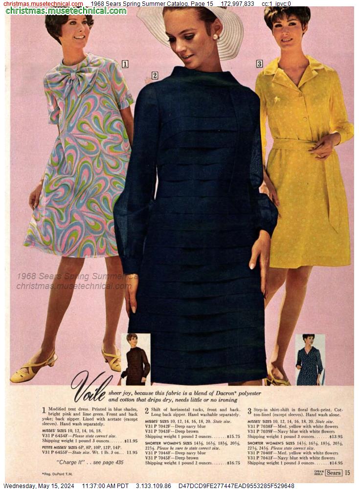 1968 Sears Spring Summer Catalog, Page 15