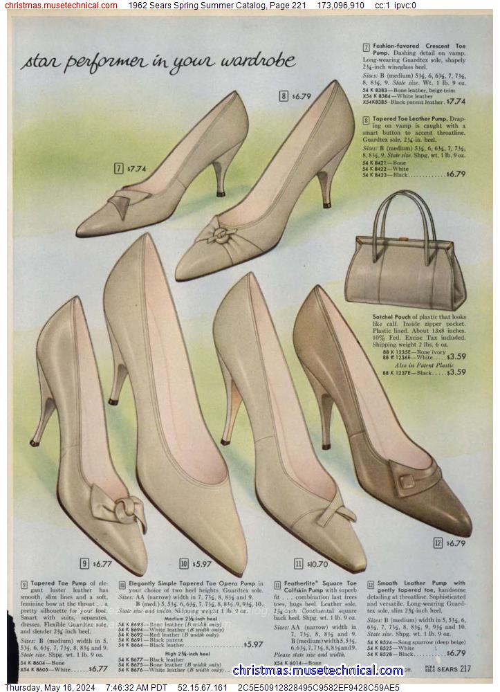 1962 Sears Spring Summer Catalog, Page 221