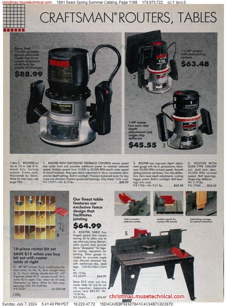 1991 Sears Spring Summer Catalog, Page 1188