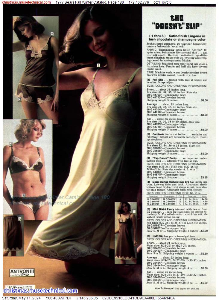 1977 Sears Fall Winter Catalog, Page 180