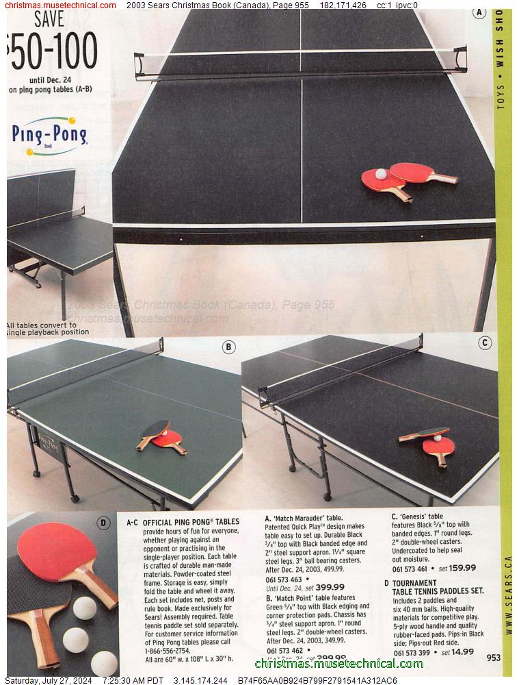 2003 Sears Christmas Book (Canada), Page 955