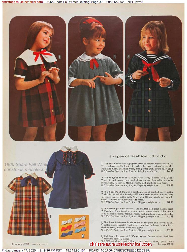 1965 Sears Fall Winter Catalog, Page 30