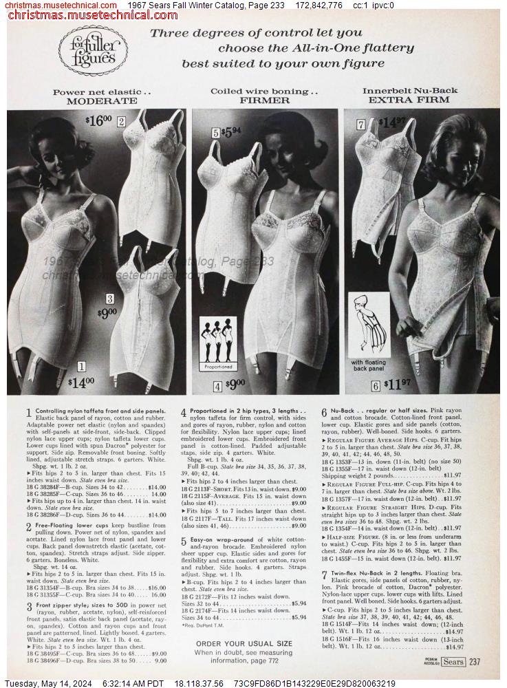 1967 Sears Fall Winter Catalog, Page 233
